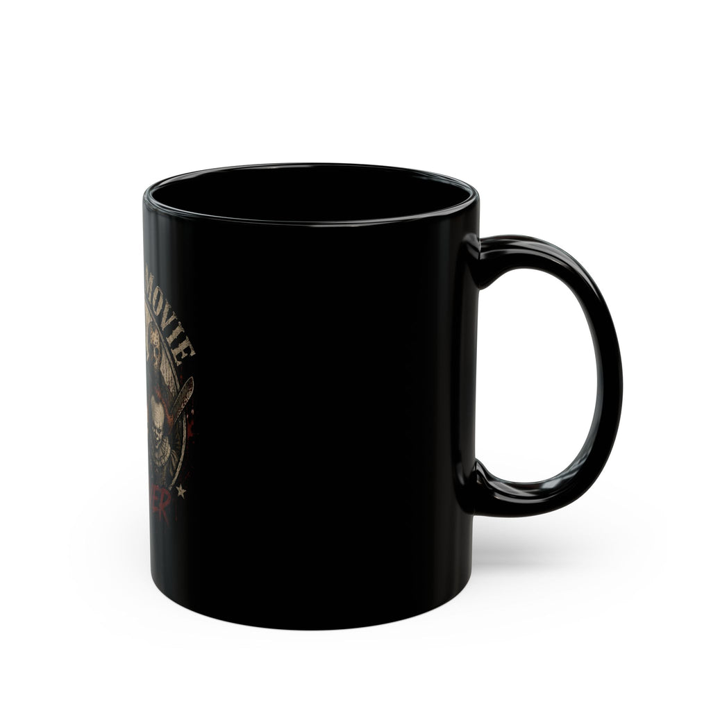Horror Movie Forever Black Mug — Retro Slasher Villains Coffee Cup (11oz/15oz)