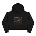 Divorced Movie Poster Crop Hoodie — Retro Horror Graphic Crop Top