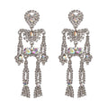 Fashion Halloween Diamond Stud Earrings Skull Stud Earrings Jewelry
