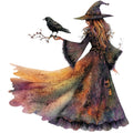 Watercolor Witch Fabric Panel 29